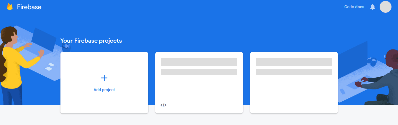 Adding a project on Firebase Console