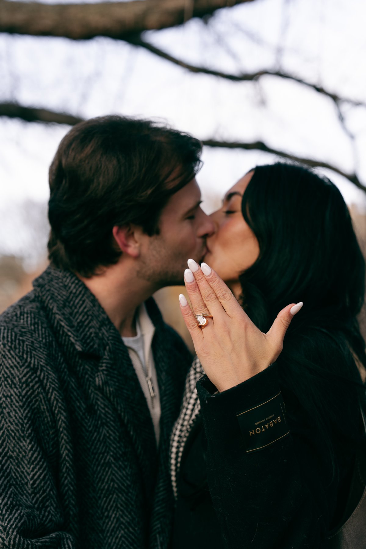 Candid moment between the couple