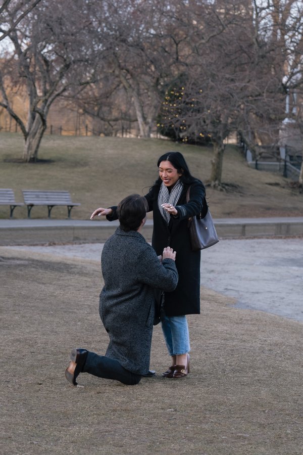 Mariah's emotional reaction to the proposal