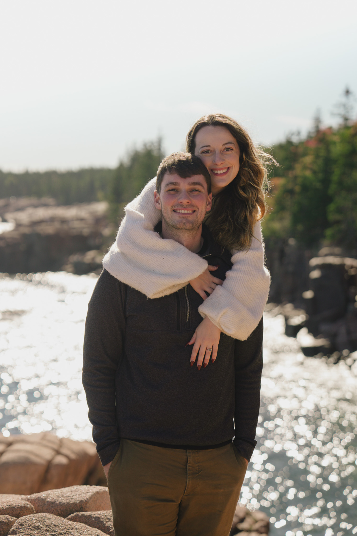 Griffin and Hannah at Acadia National Park