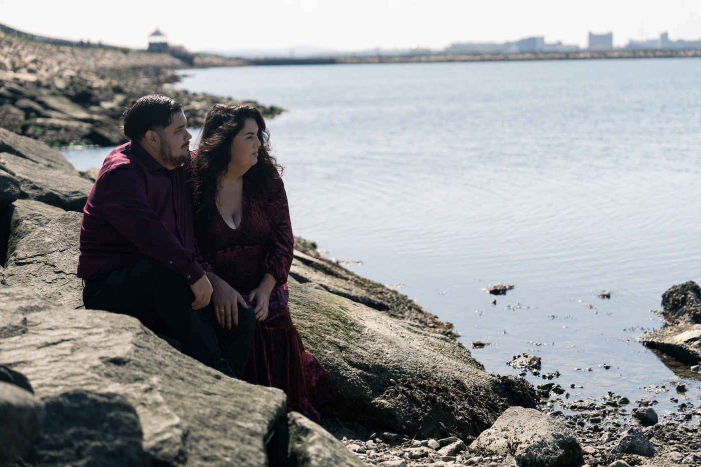 Victor and Makayla at Castle Island