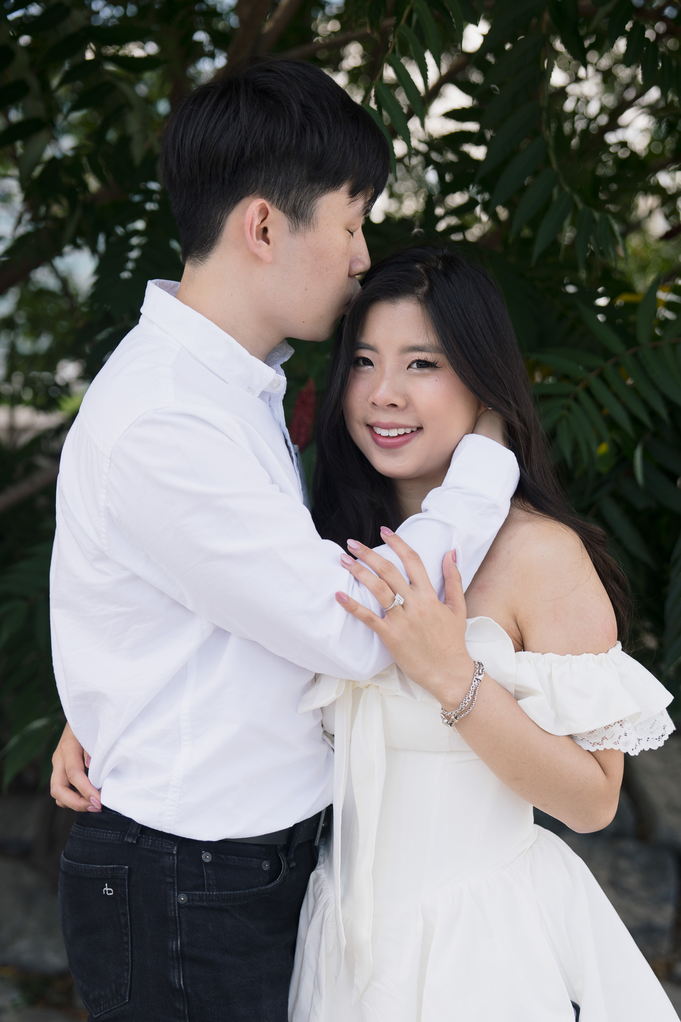 Walking along the waterfront