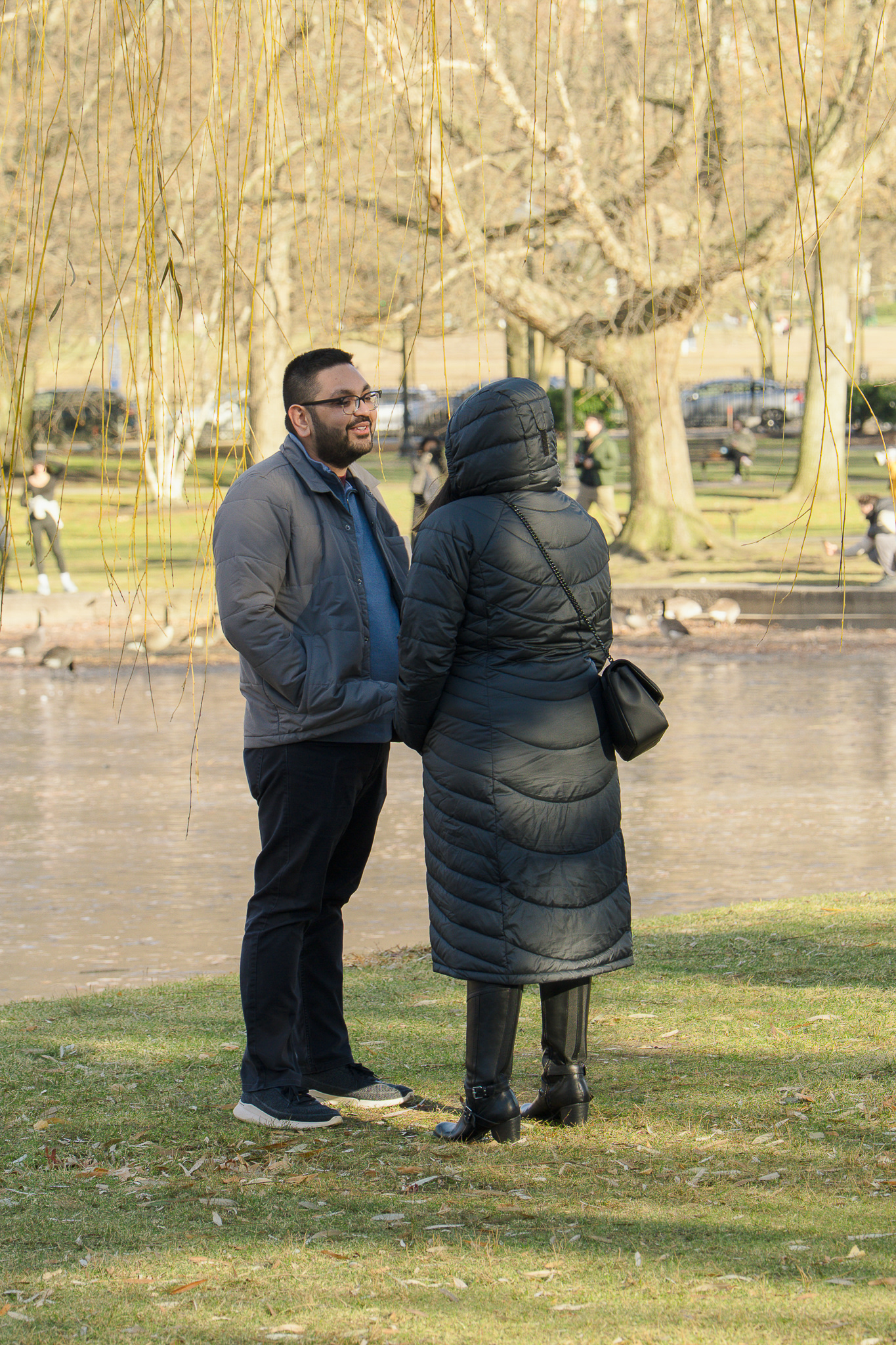 Walking through the garden