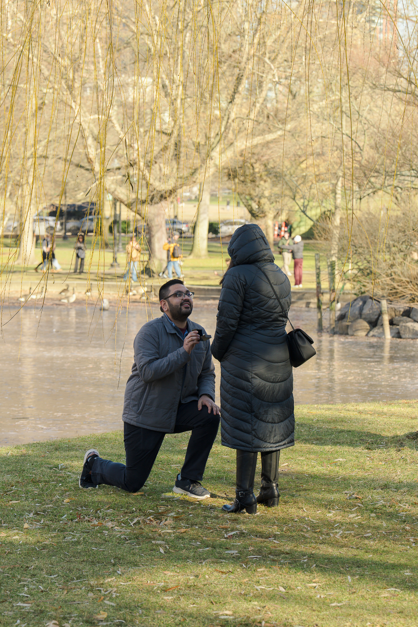 The moment before the proposal