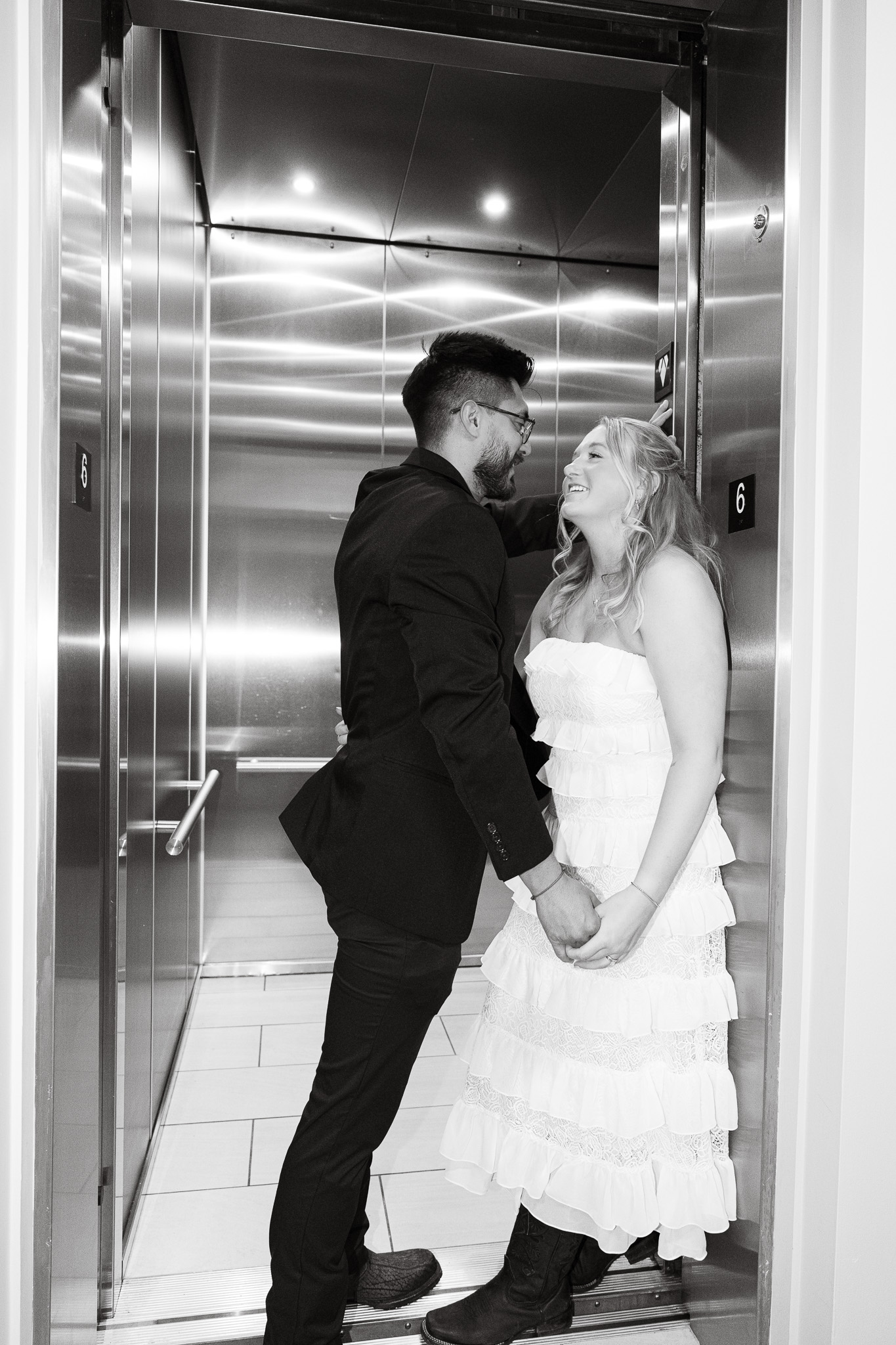 Romantic moment at sunset