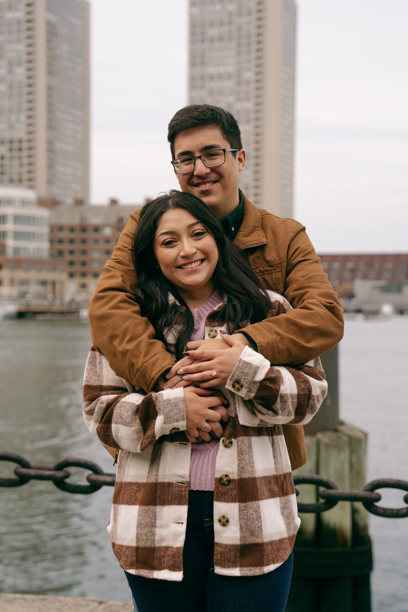 Candid moment on the waterfront