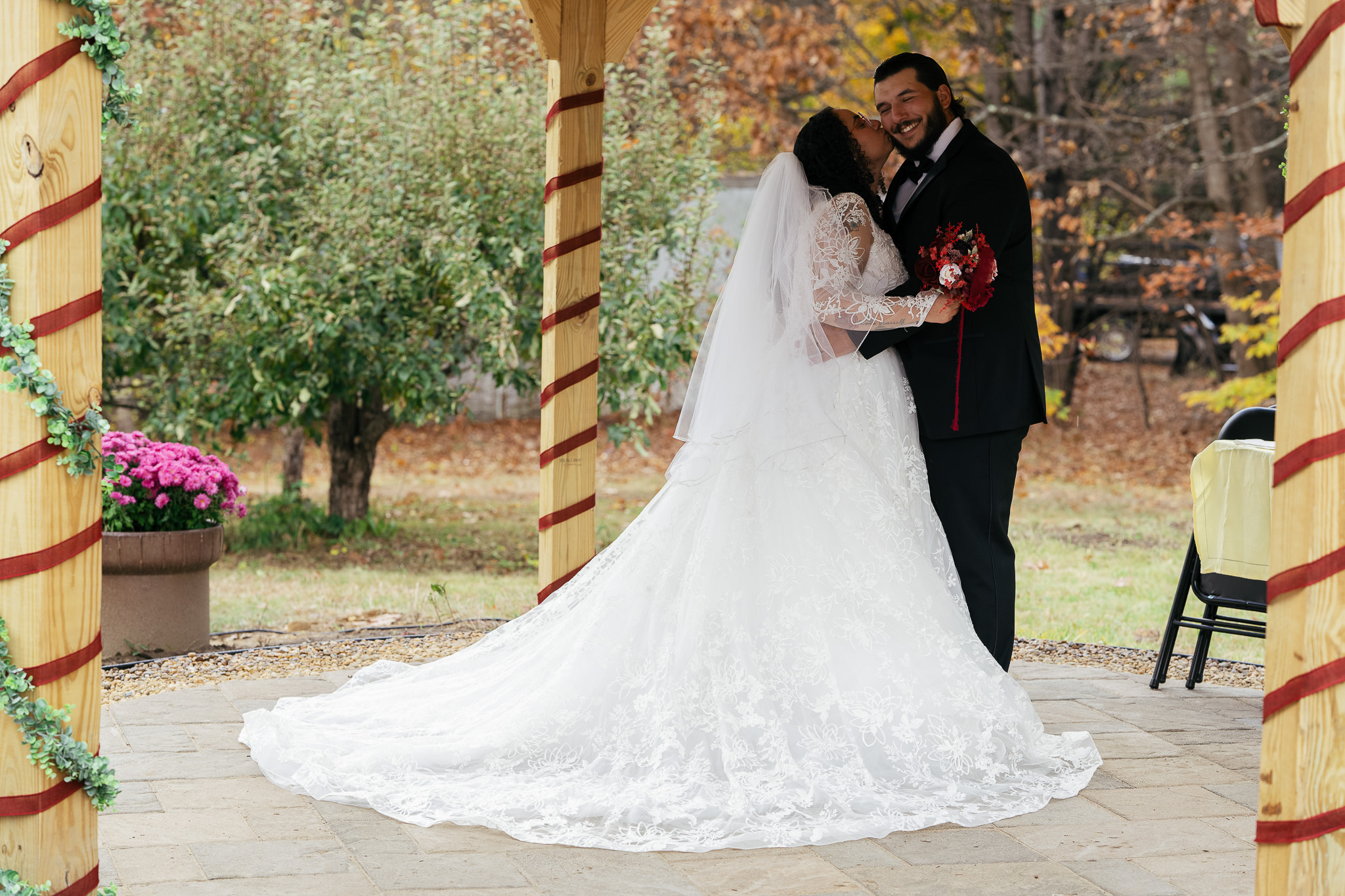 Getting ready for the ceremony