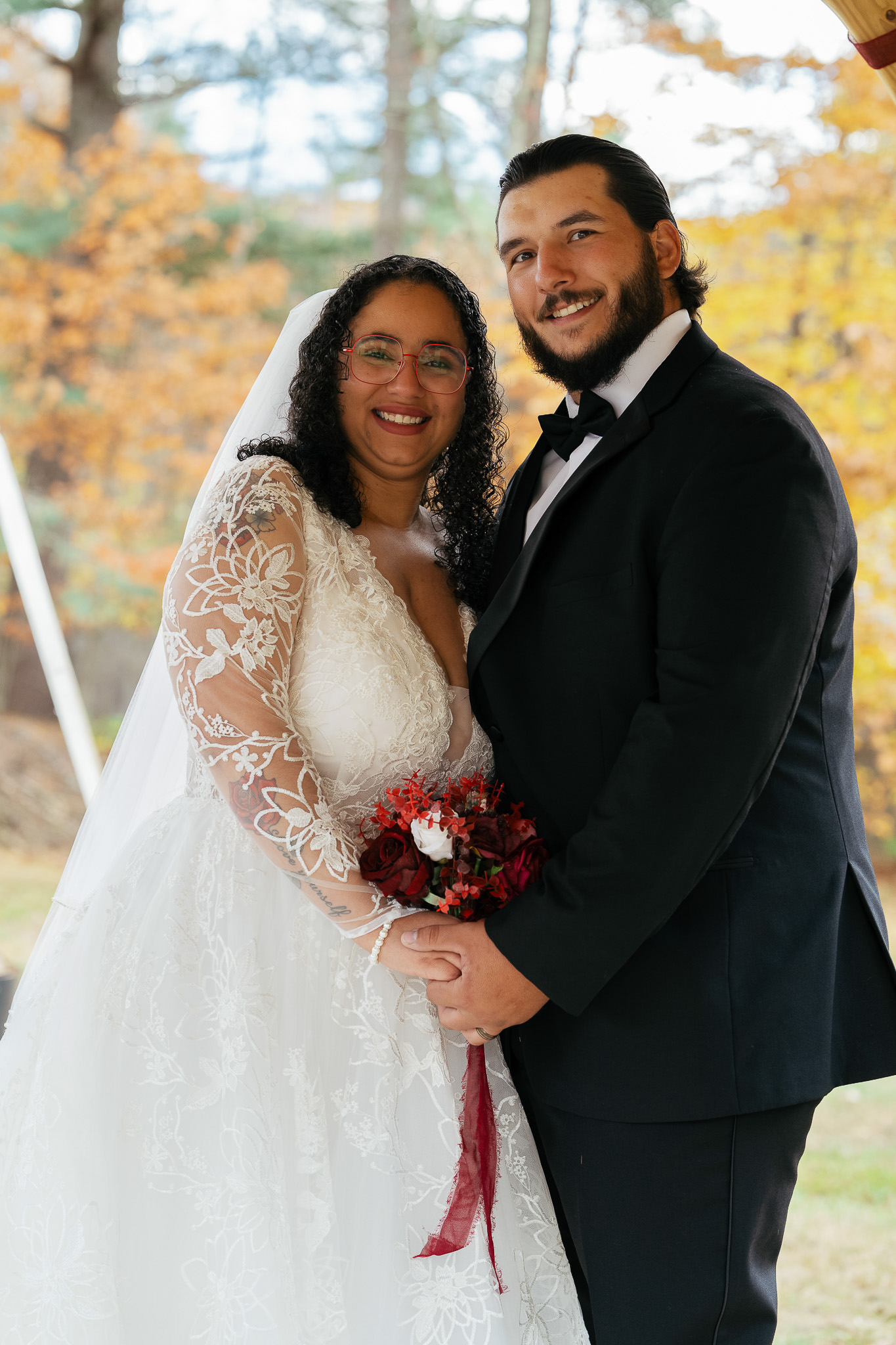 Emotional moment during ceremony