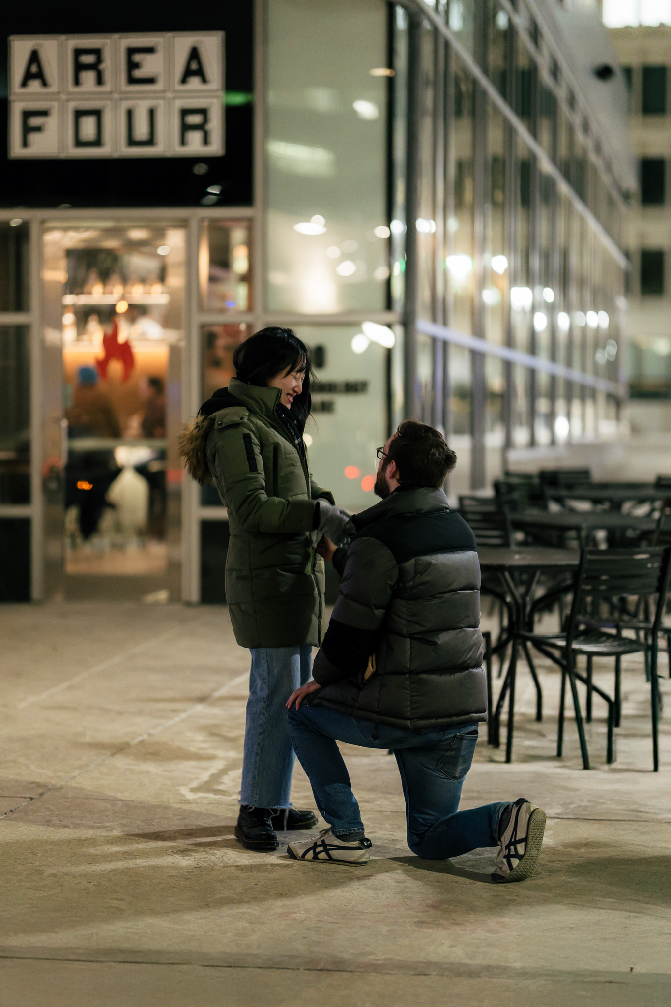 Grace's reaction to the proposal