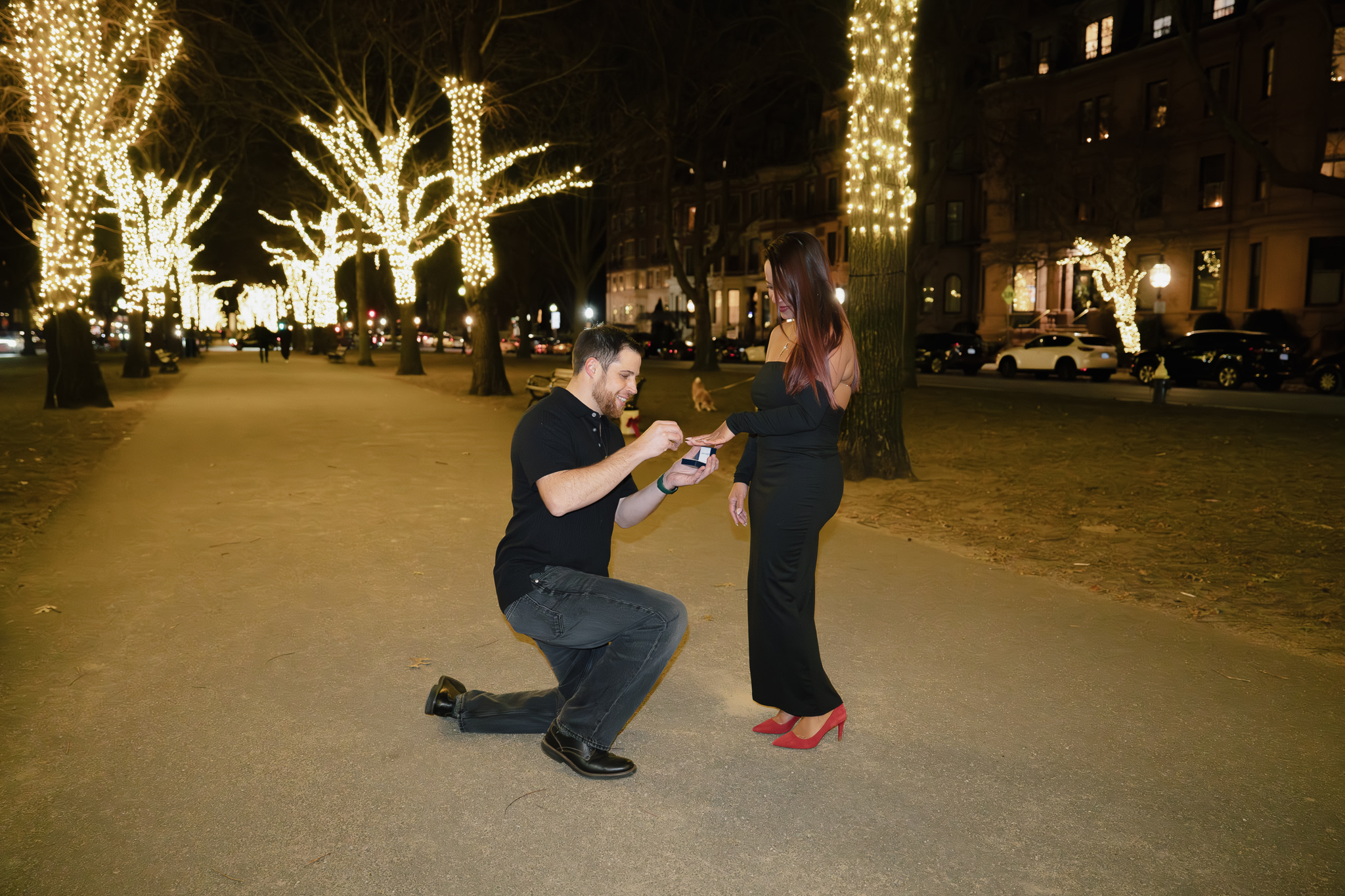 Embracing after the proposal