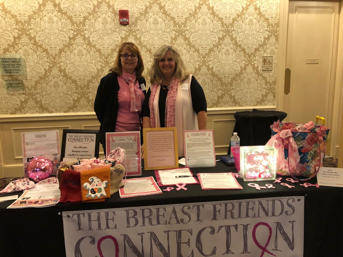 Friends from The Breast Friends Connection sharing a moment together