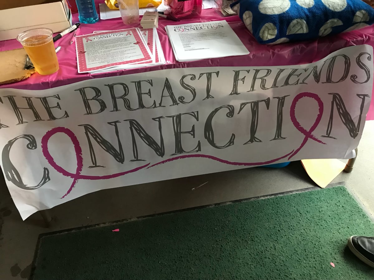 Friends from The Breast Friends Connection sharing a moment together