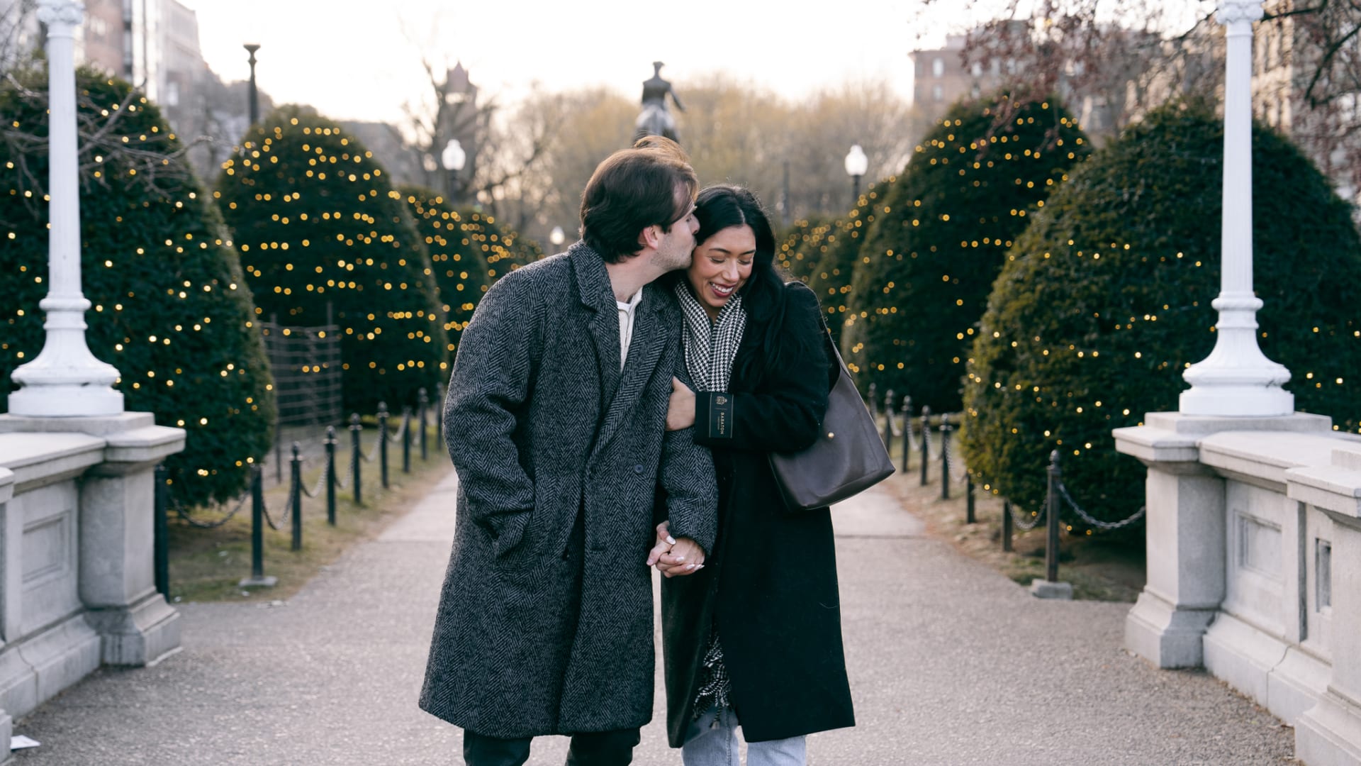 Surprise proposal at Boston Public Garden