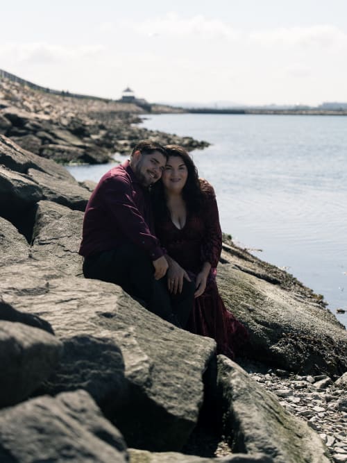 Victor and Makayla's couples session at Castle Island