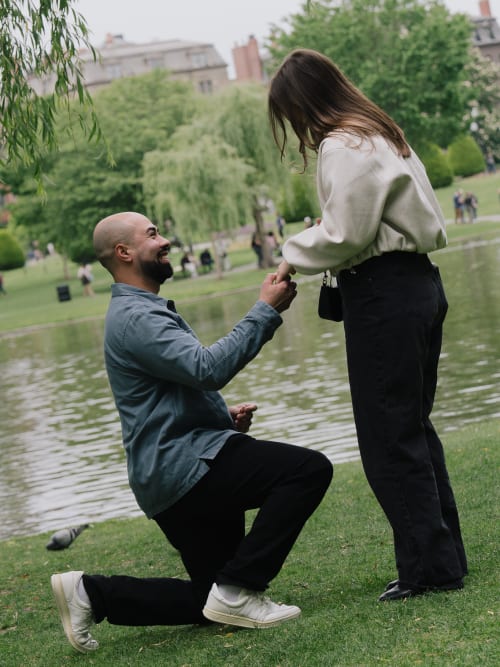 JJ and Payton's surprise proposal at Boston Public Garden