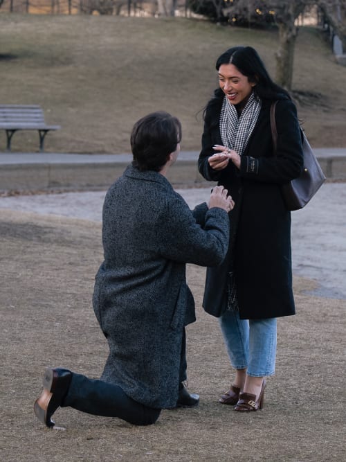 Tyler and Mariah's surprise proposal at Boston Public Garden