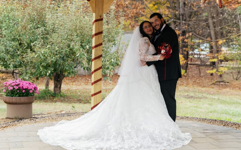 Wedding couple portrait