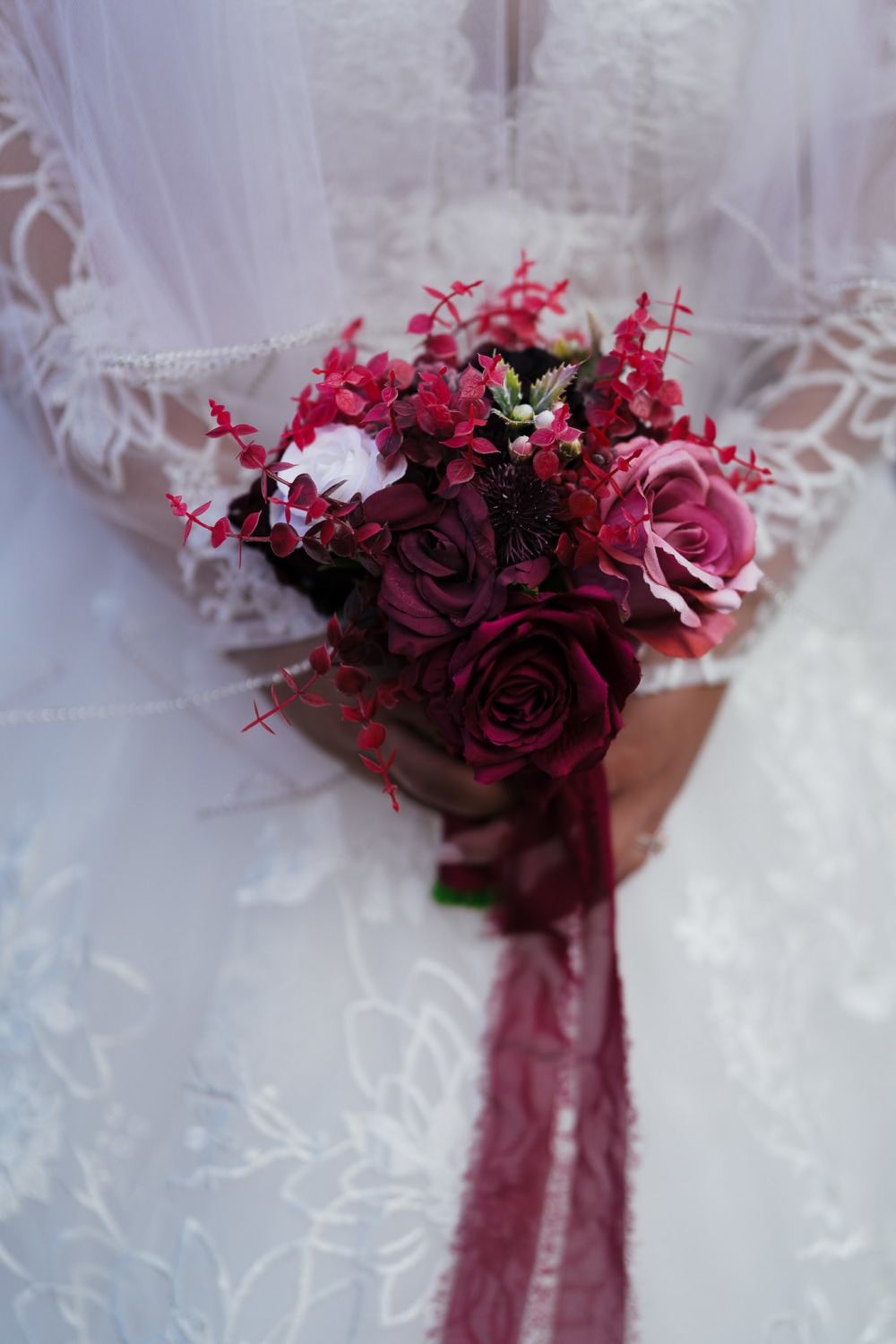Wedding bouquet detail