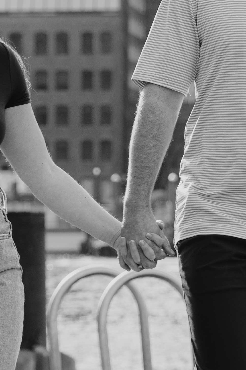 Final portrait of Chris and Hailey at Boston Seaport