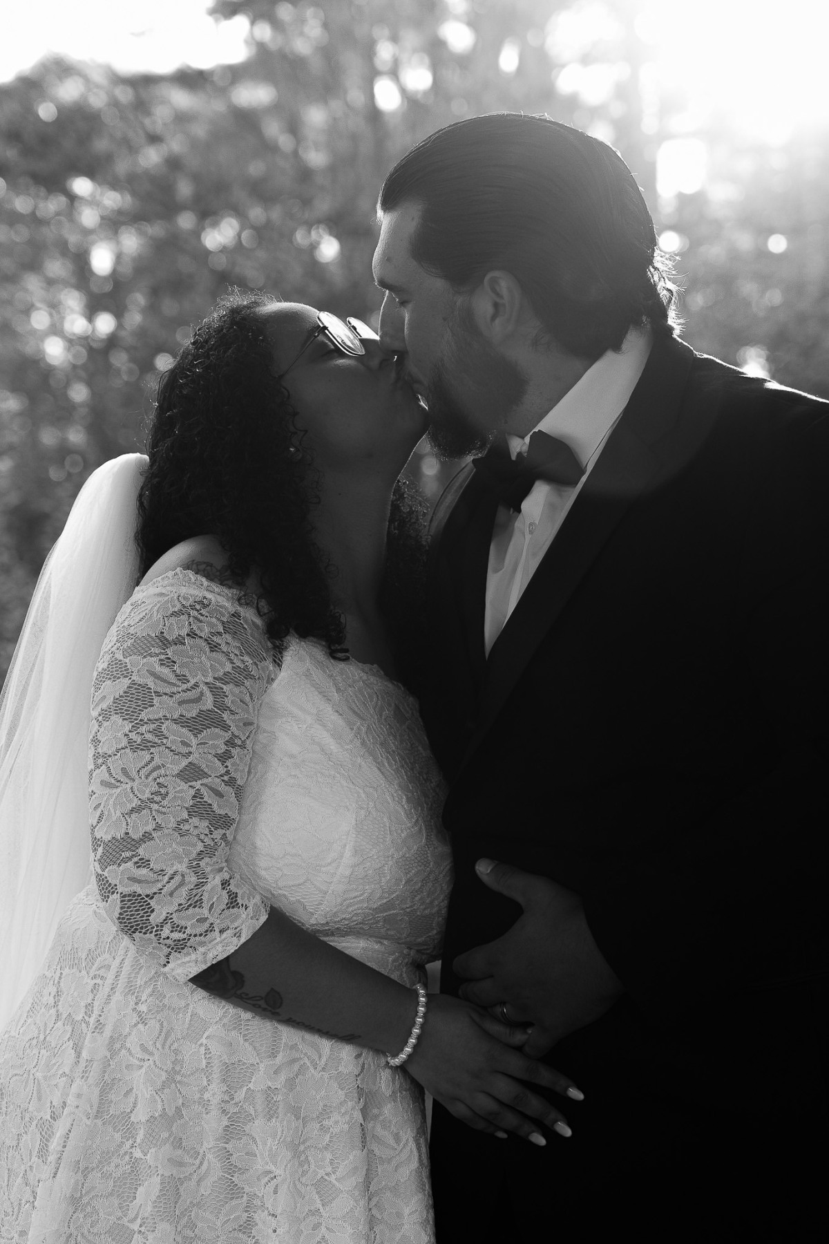 Tony and Mary portrait at their Massachusetts wedding