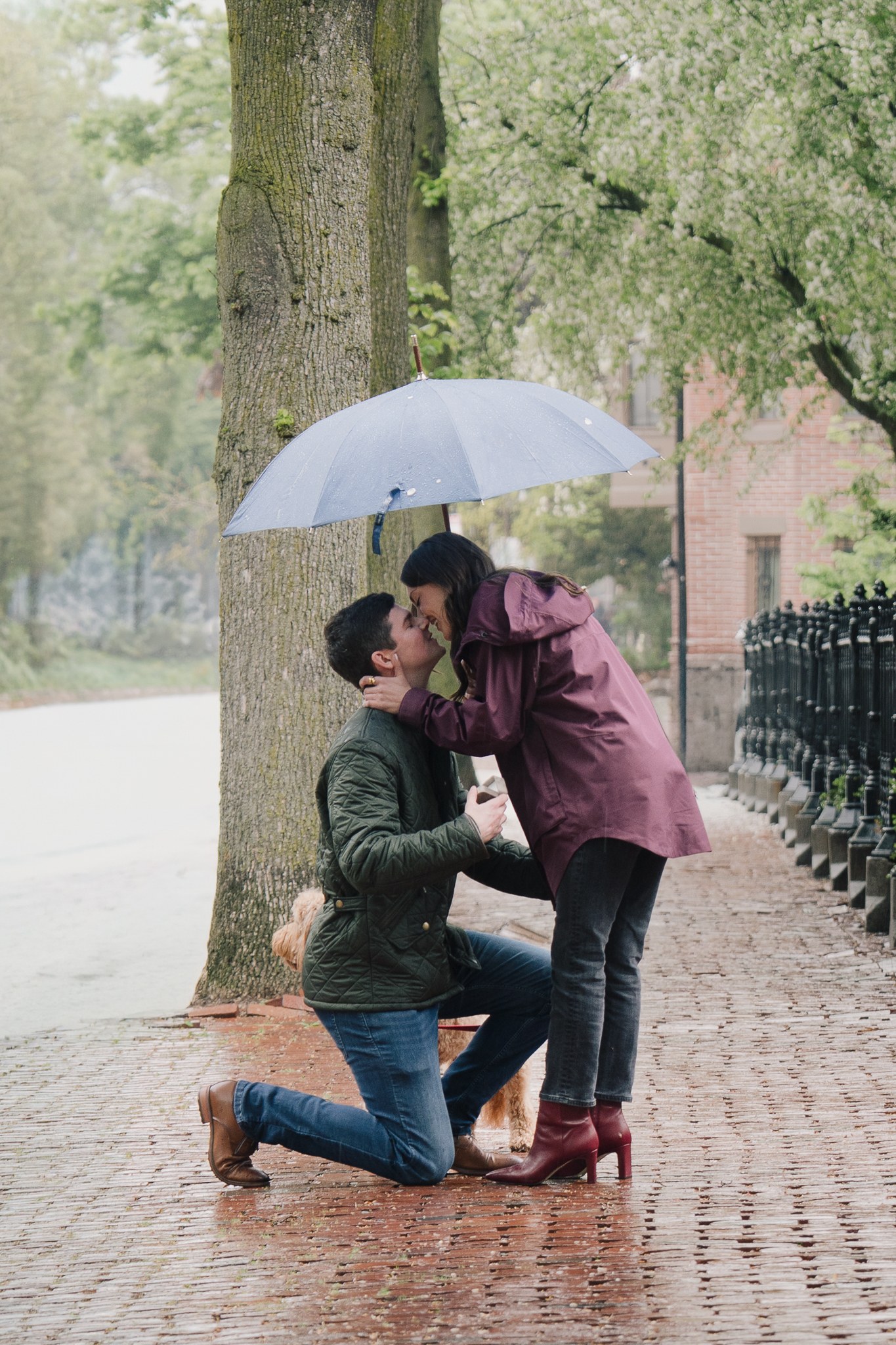 A Boston proposal in a Back Bay architectural setting