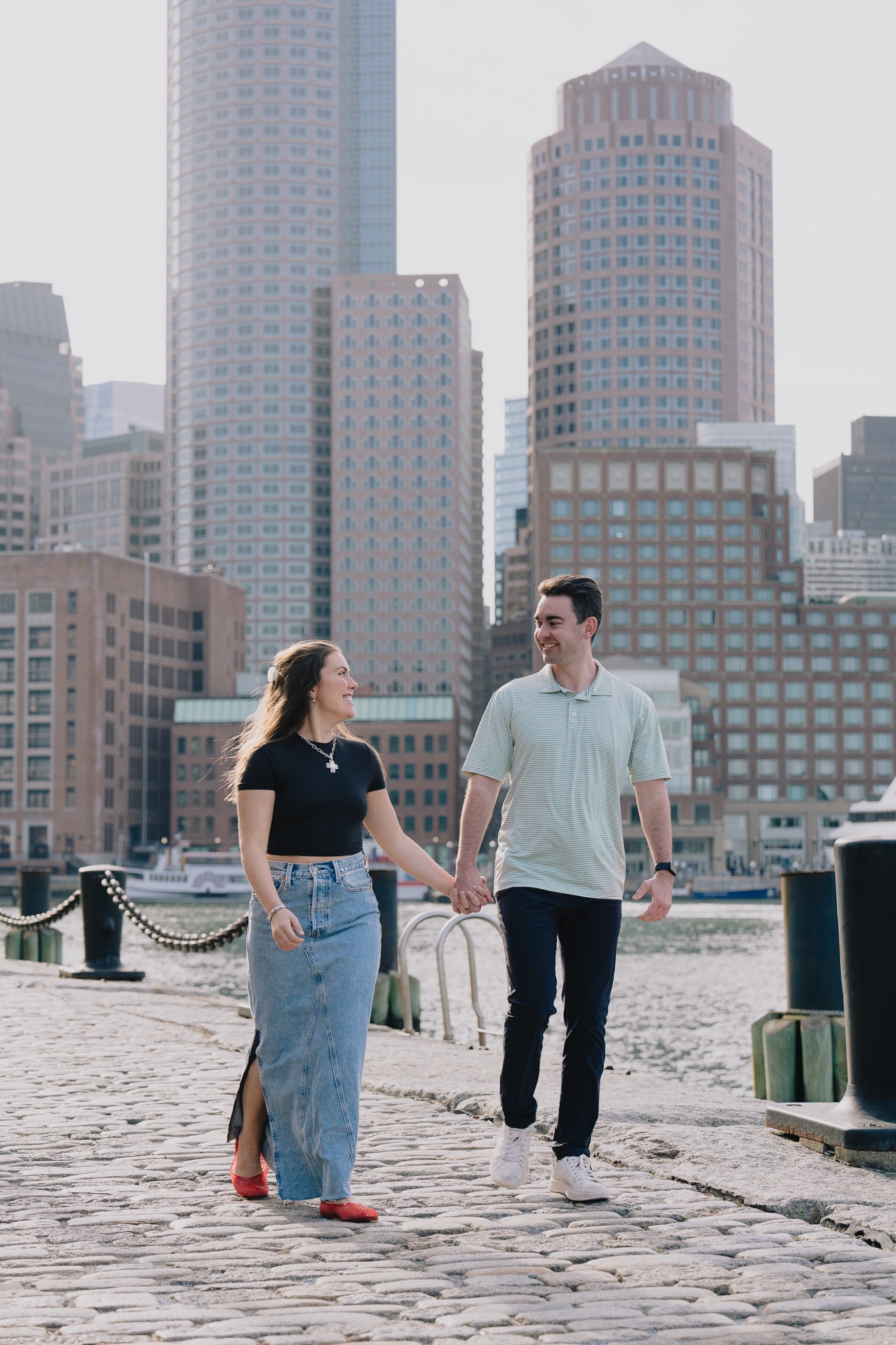 A New England autumn engagement session