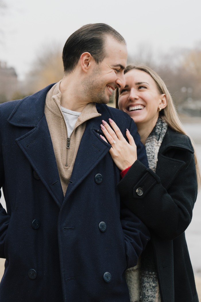 Close-up portrait of Katelyn after saying yes