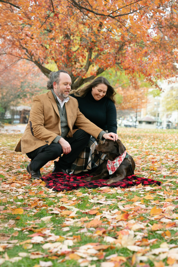 Close embrace during the Boston family session
