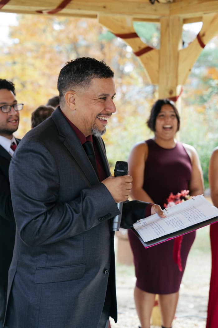 Groom waiting at the altar