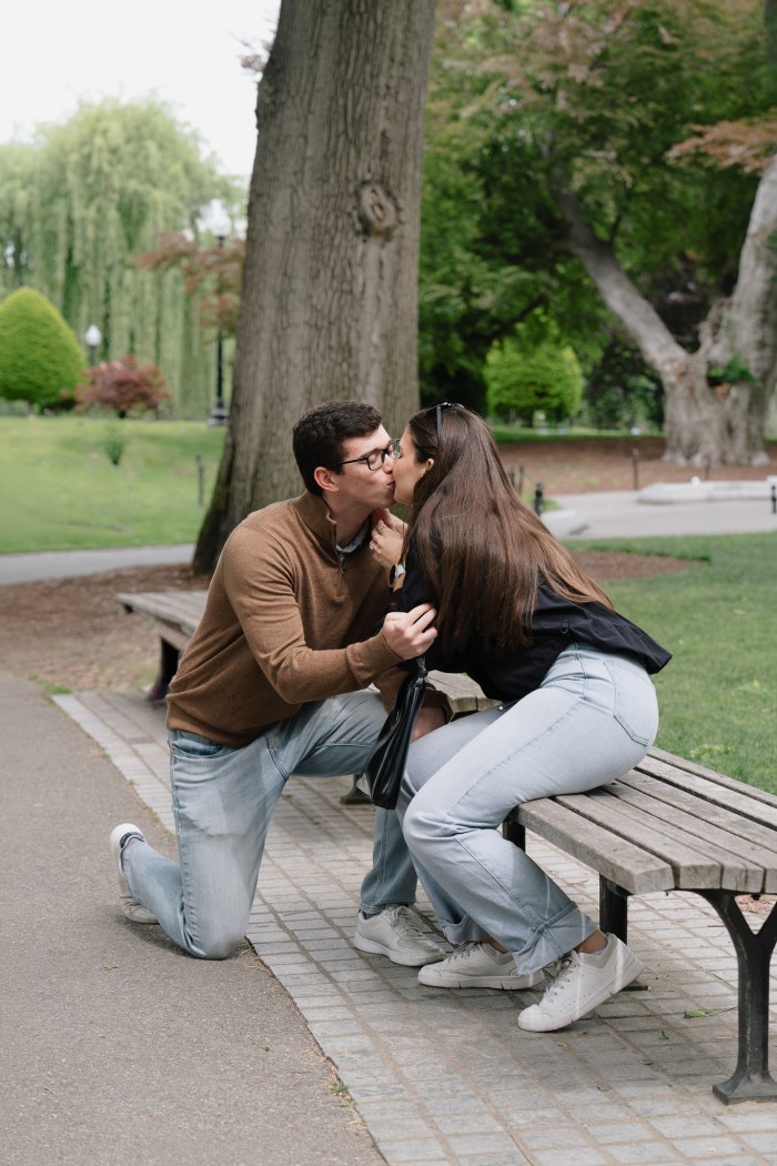 Cormac and Flor embracing after the proposal