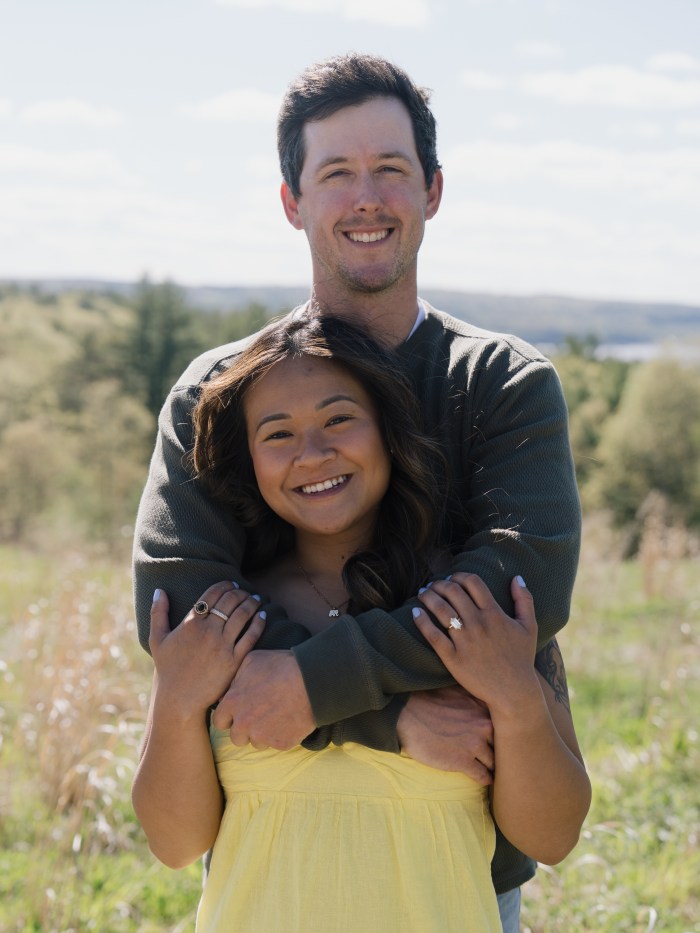 New England Botanic Garden at Tower Hill engagement photography
