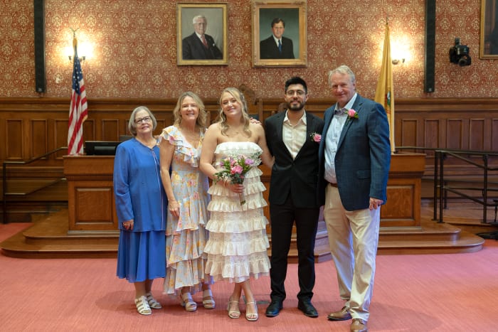 Wedding group portrait