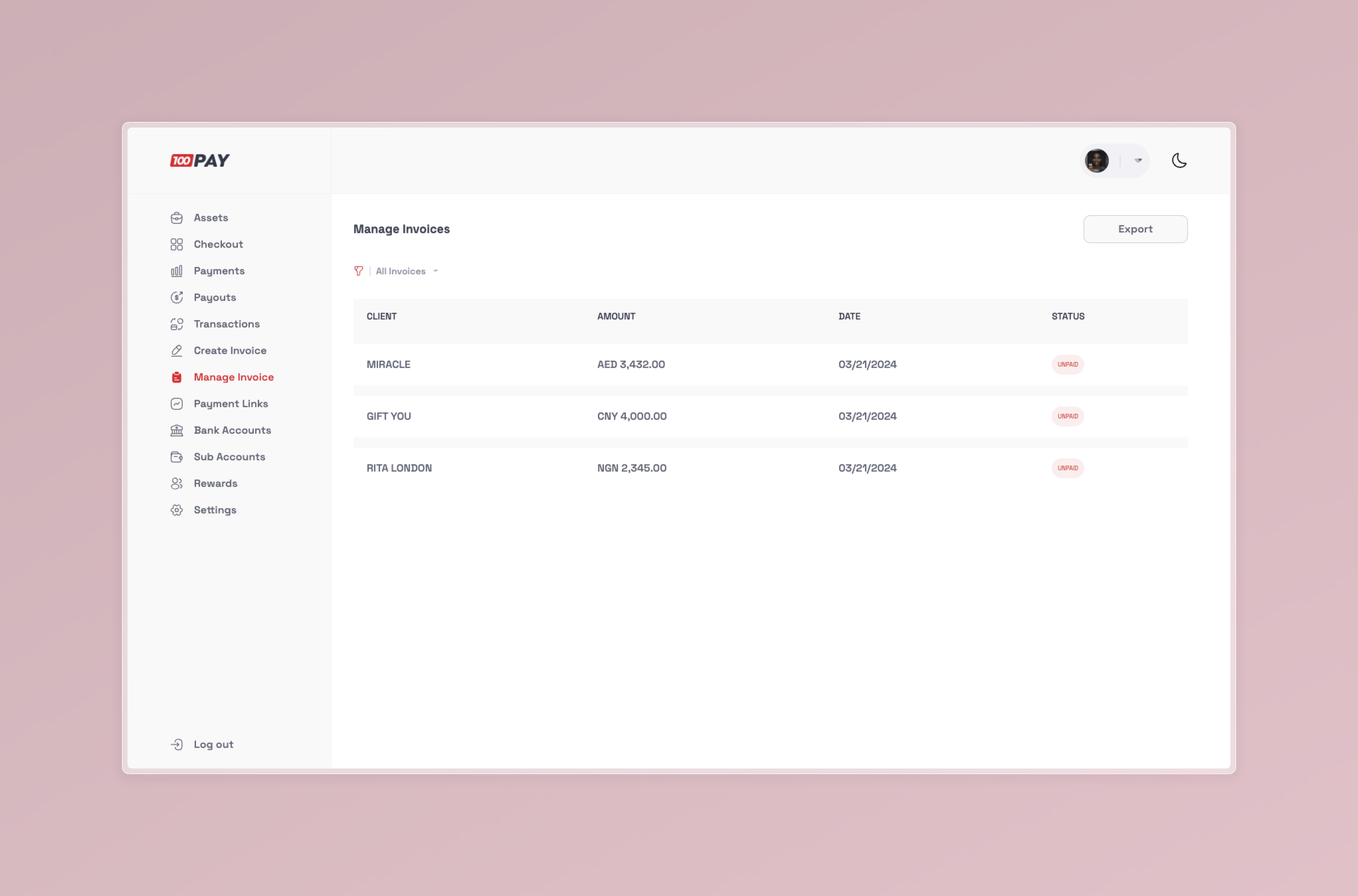 Create Invoice