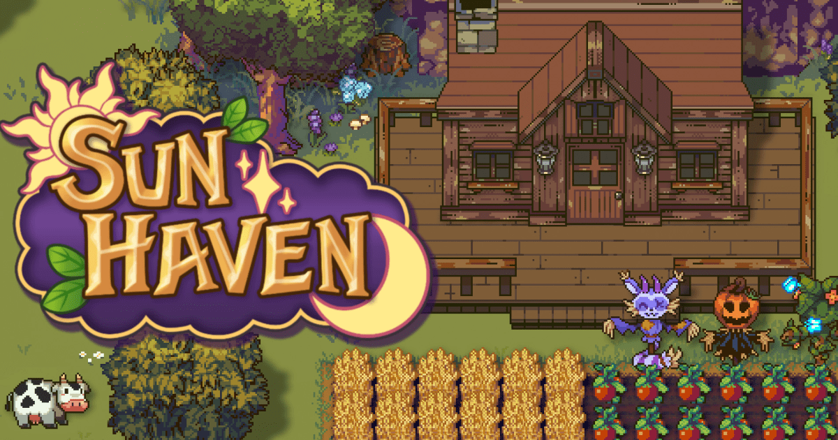 Sun Haven gameplay showing farming and fantasy elements