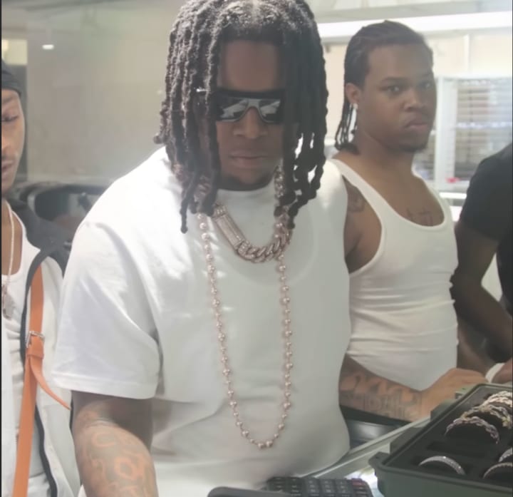 YTB Fatt wearing Danesh Diamonds