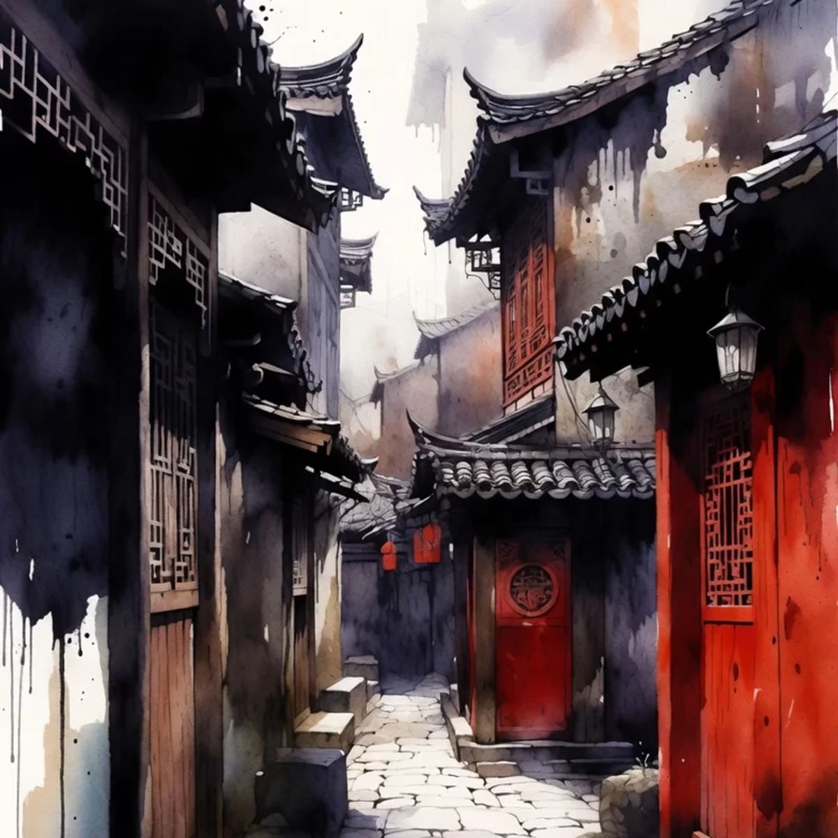 墨巷紅門