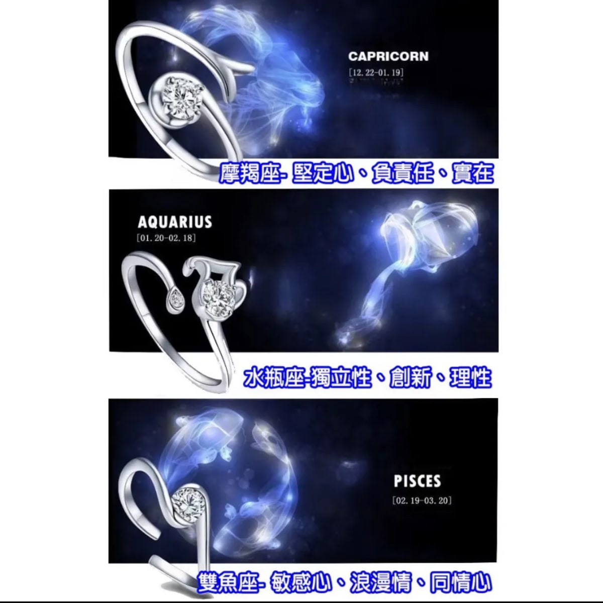 12星座專屬開運守護神之戒