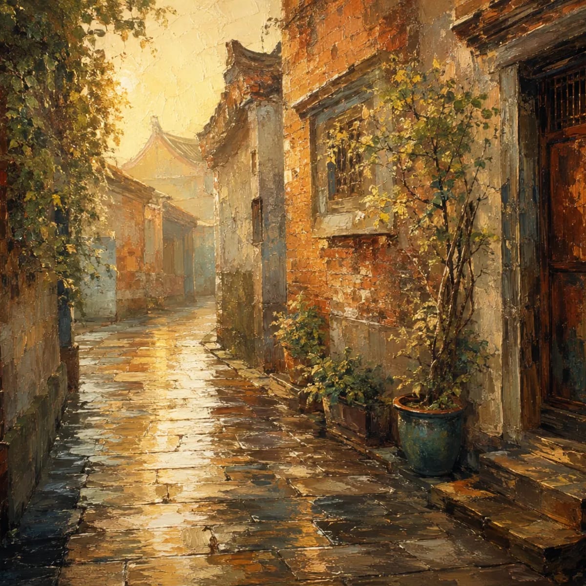 雨後巷光