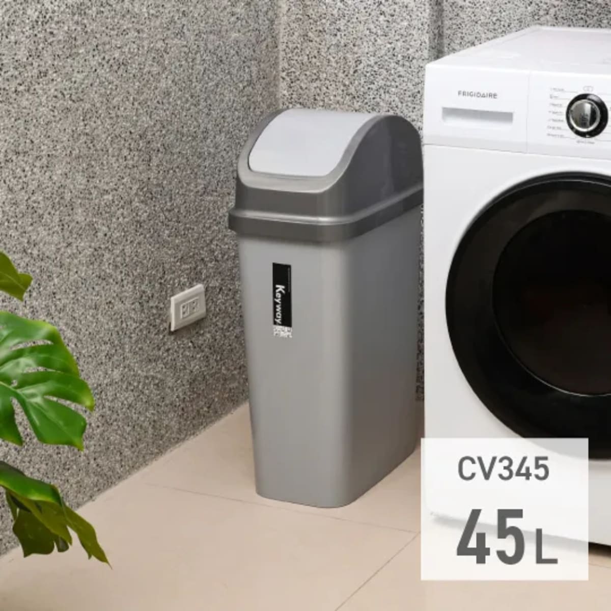 CV345天使45L附蓋垃圾桶