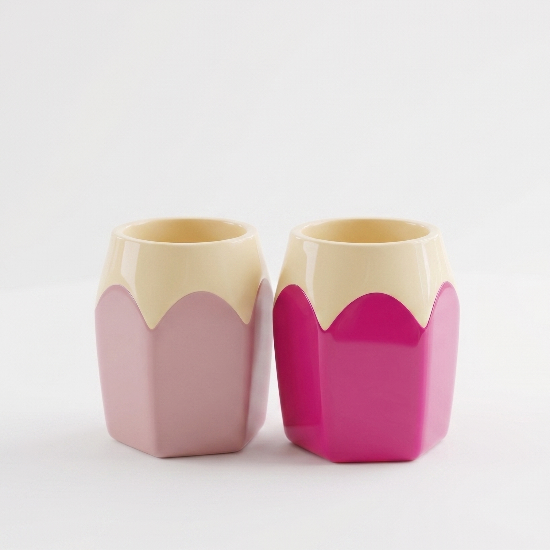 Colorful Two-Tone Pen Holder