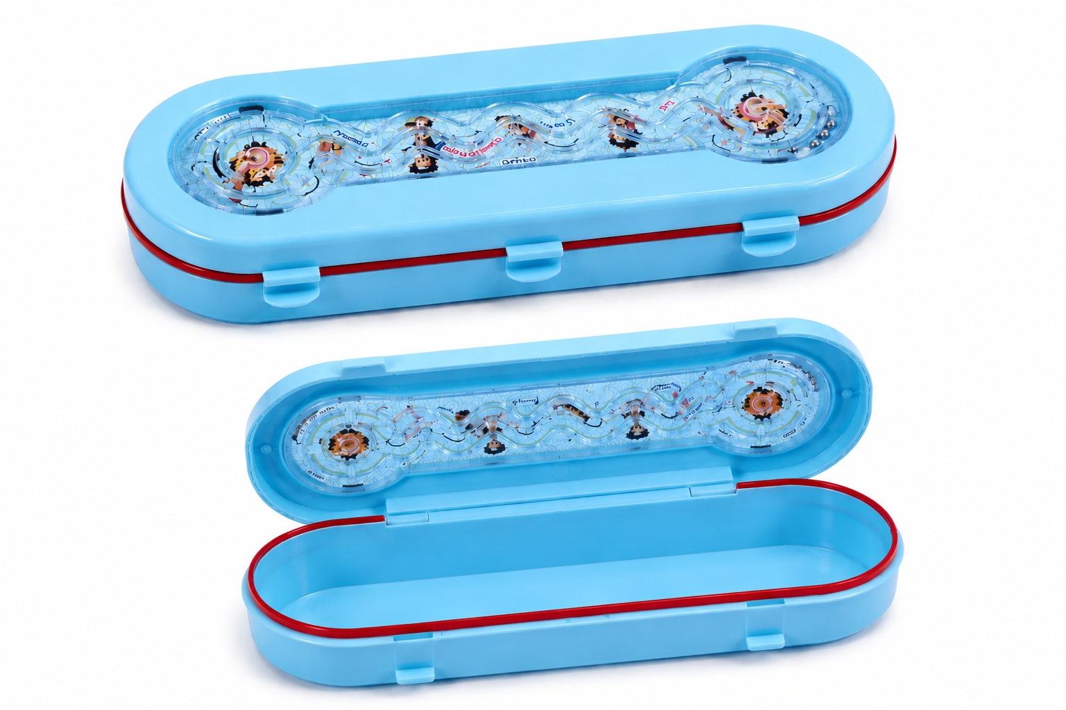 Plastic Pencil Box — Blue