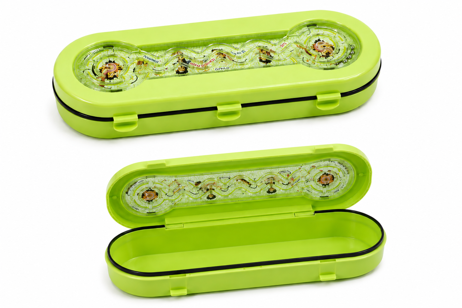 Plastic Pencil Box — Green