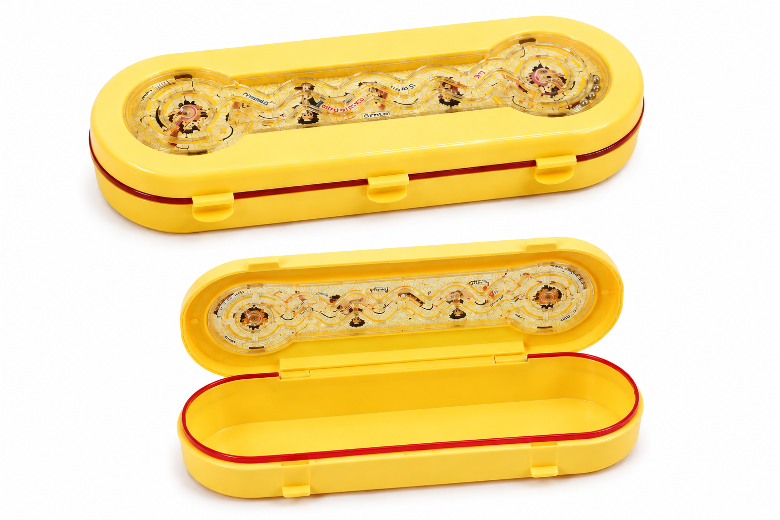Plastic Pencil Box — Yellow