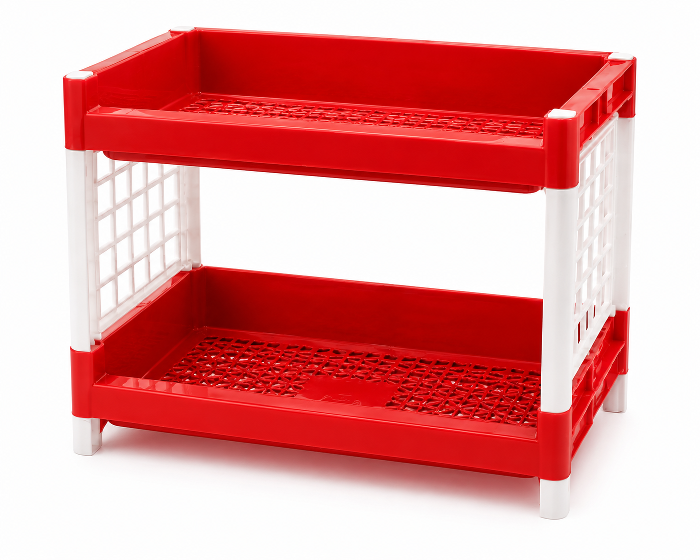 2 Tier storage rack — Red