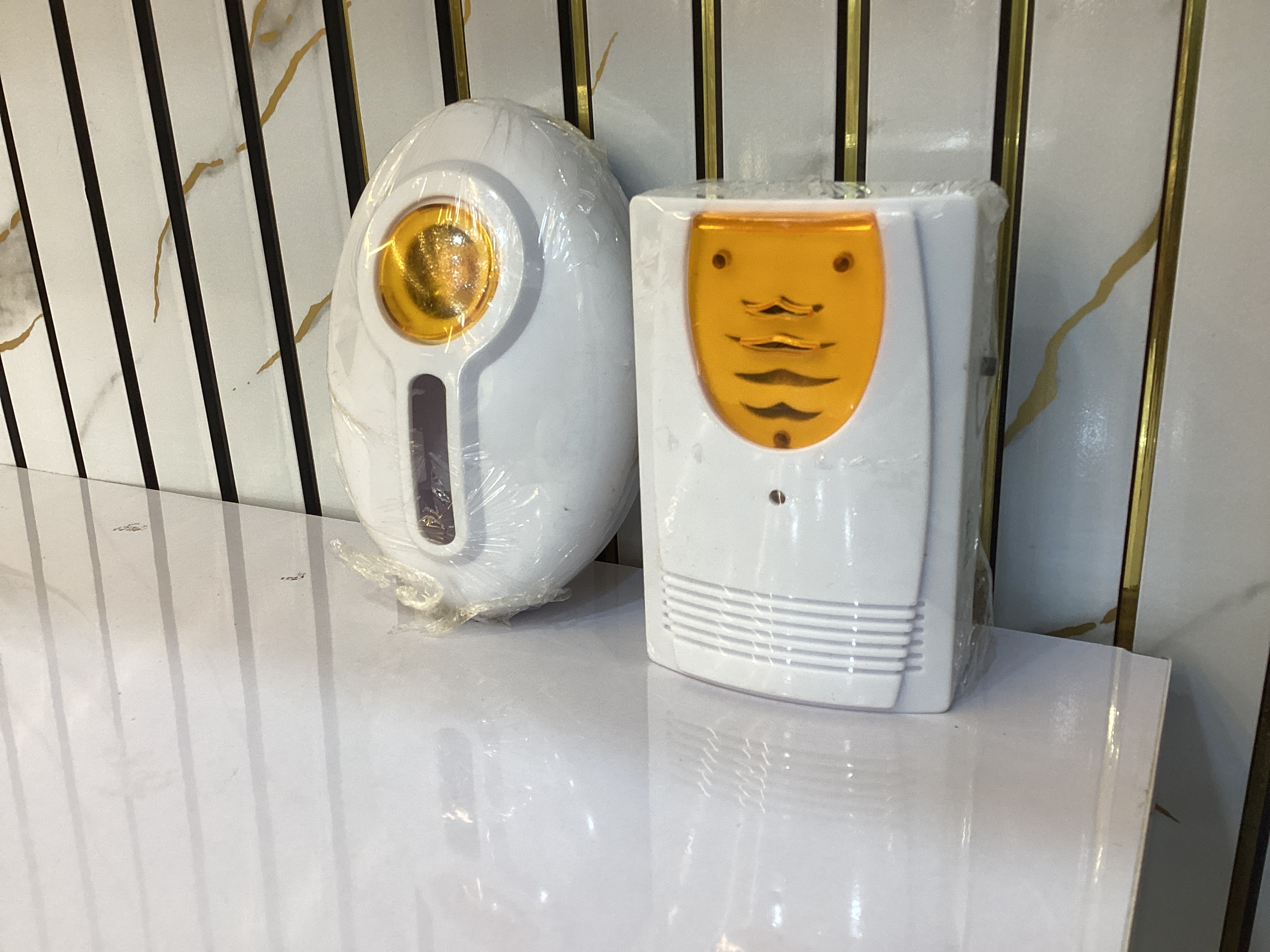 Wireless Doorbell (White) — Rectangular