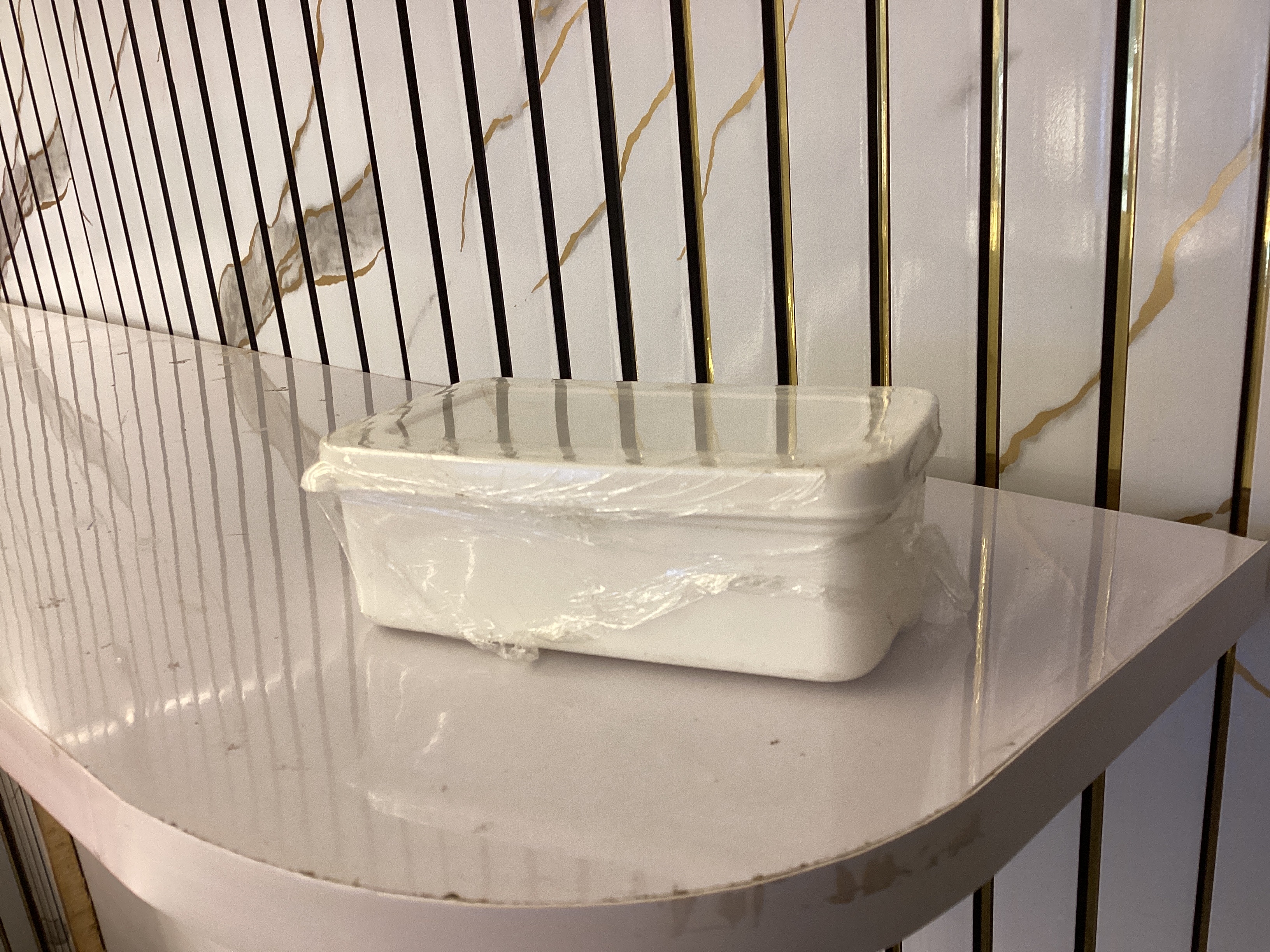 White Plastic Airtight Container 150ml
