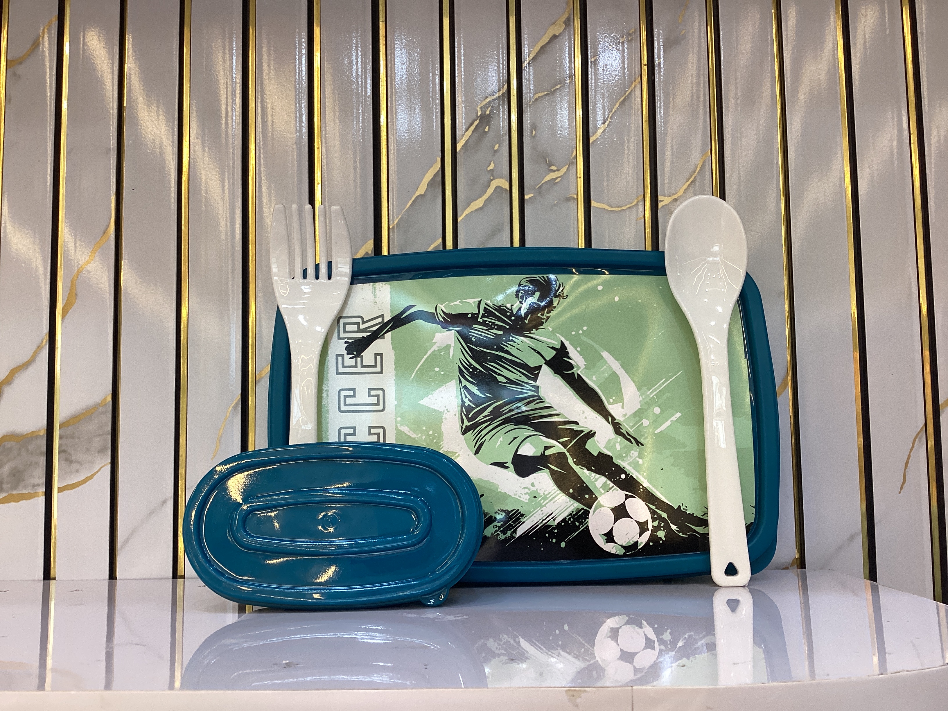 Paras Supra Plastic Lunch Box — Blue