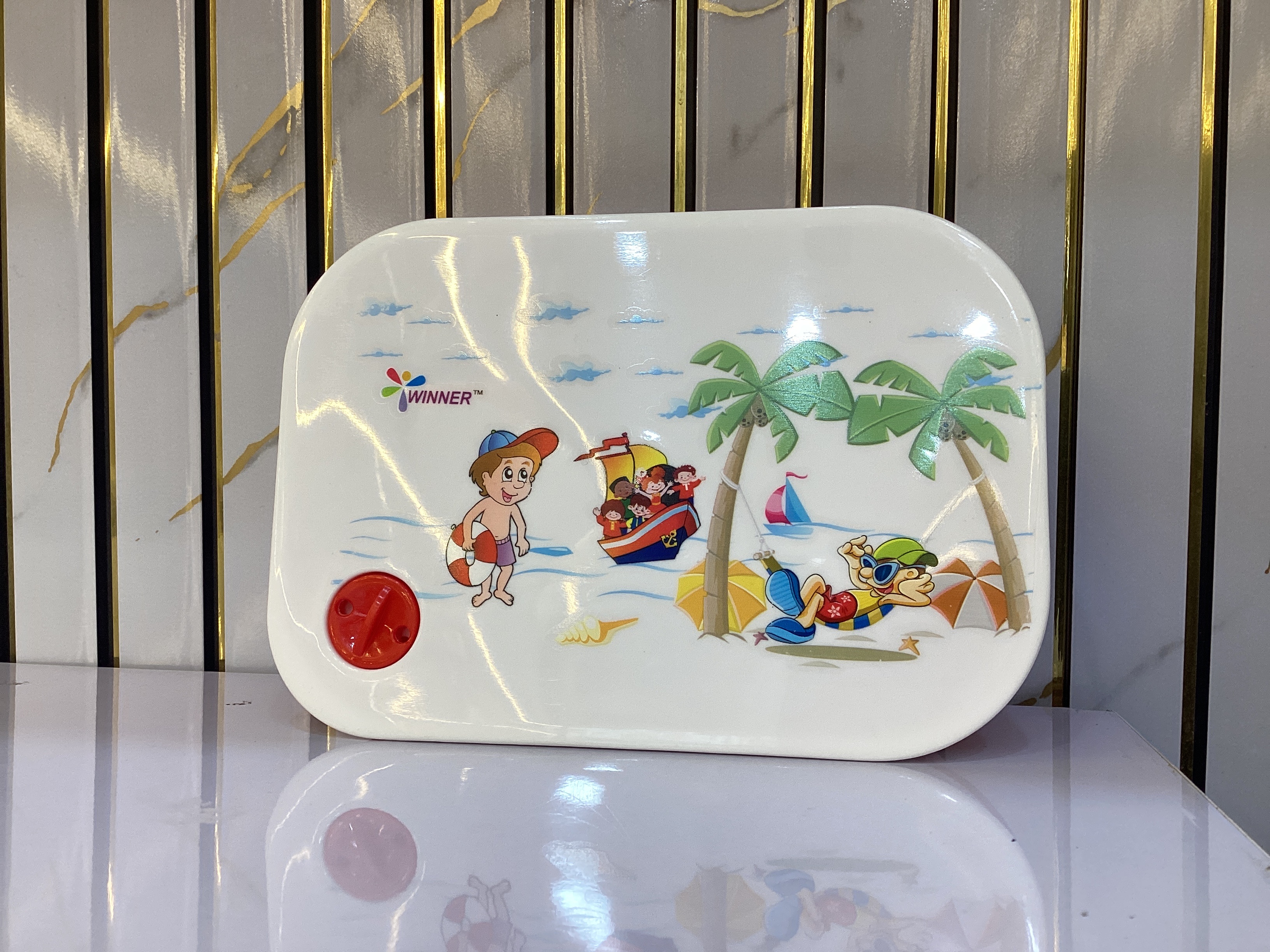 Winner Racer Kids Plastic Tiffin Box