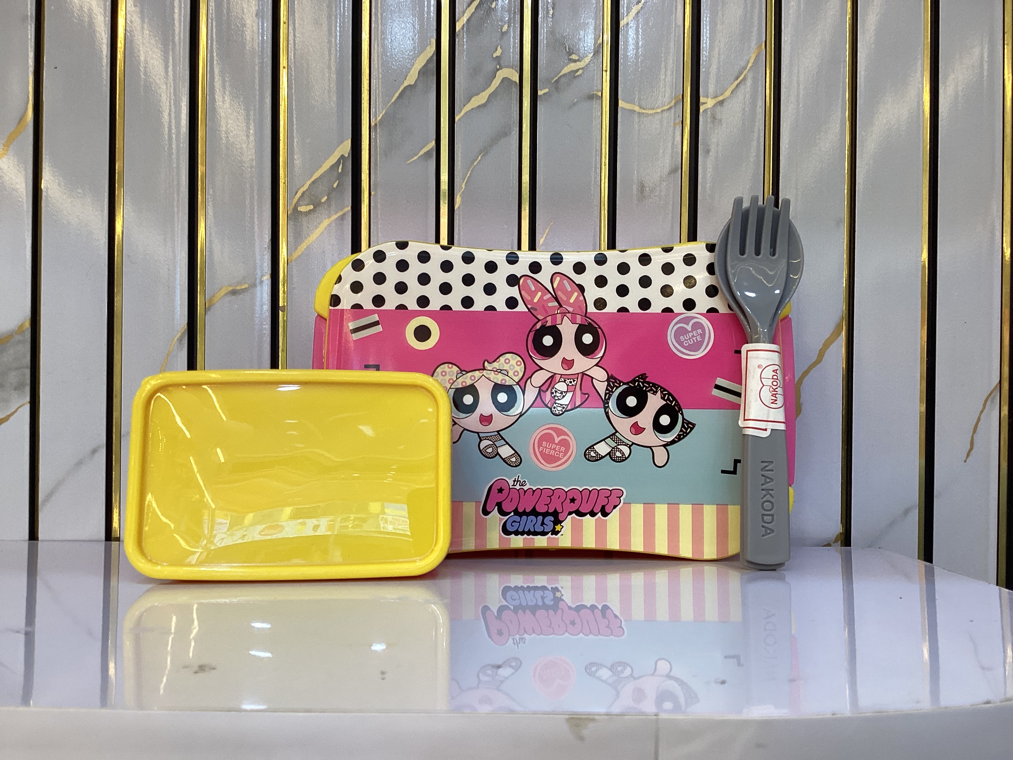Nakoda Mocha Plastic Lunch Box Printed
