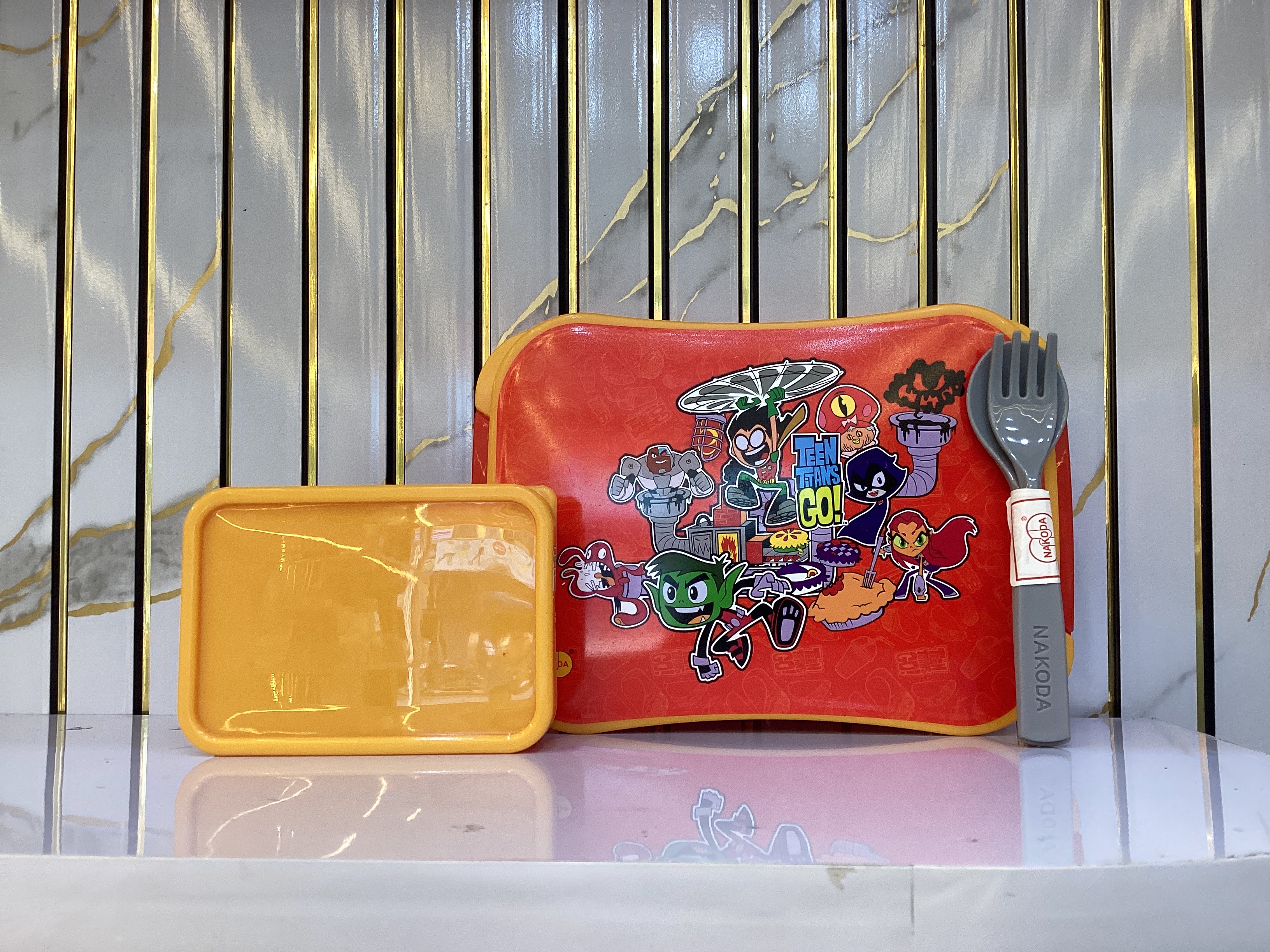 Nakoda Mocha Plastic Lunch Box Printed — Mocha-Big